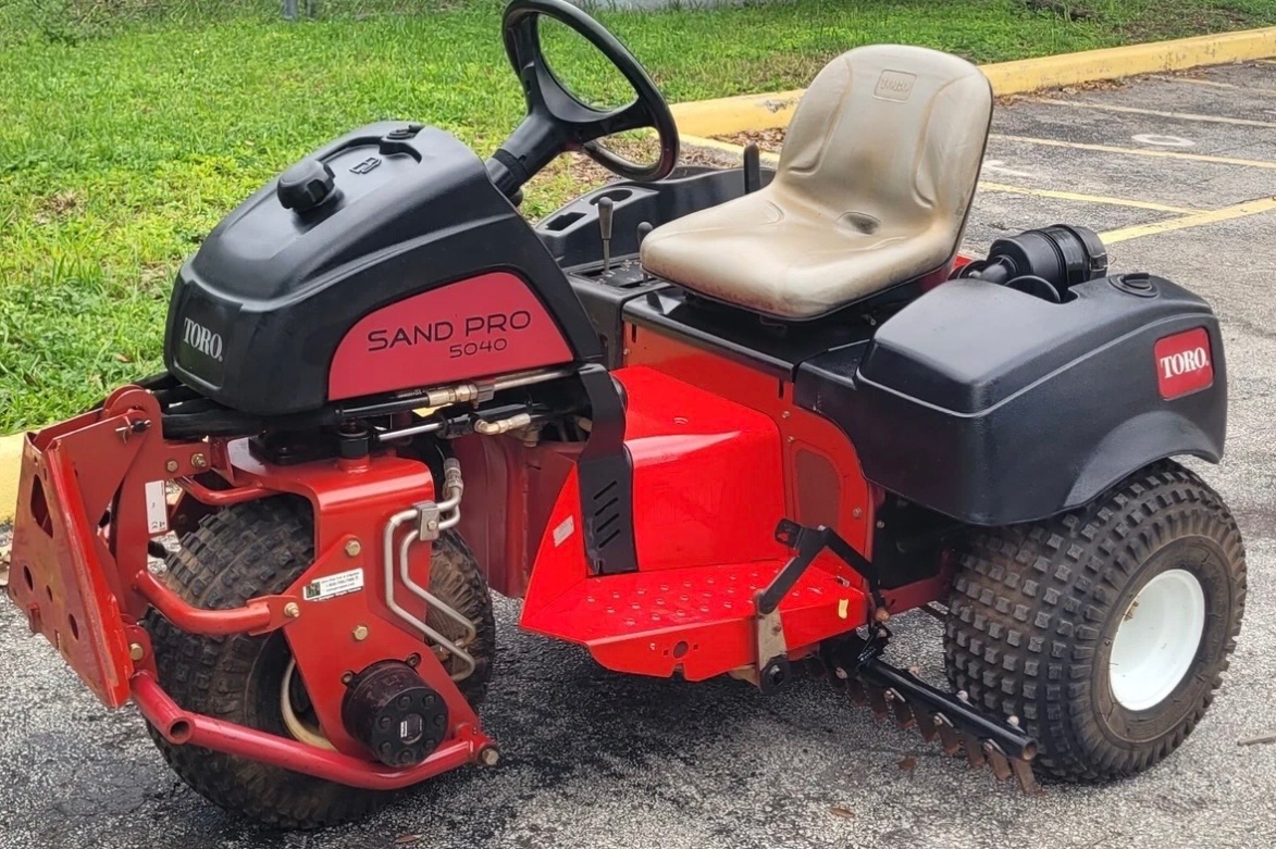 Toro 5040 Sand Pro Trap Rake Front Plow Rear Groomer  QAS - Drag Mat Leveler 2